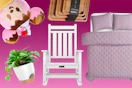 Furniture, planter, toy, cutting boards and bedding