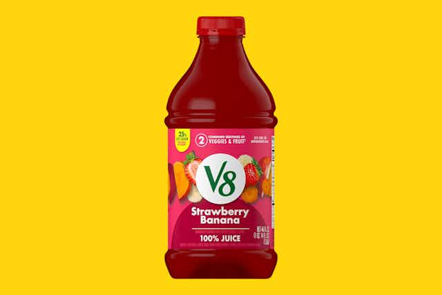 Get V8 Strawberry Banana Juice for as Low as $1.95 on Amazon card image