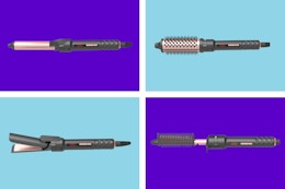 B0F9XV6HR3 4 way curling iron, including a barrel, brush, straightener and hot comb