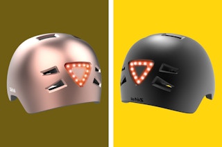2 Zefal light up helmets (rose gold & black)