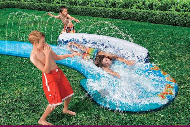 Inflatable Speed Curve Water Slide, Just $8 on Amazon  card image