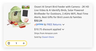 Osoeri AI Smart Bird Feeder with Camera