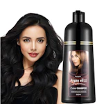 Natural Black Hair Color Dye Shampoo