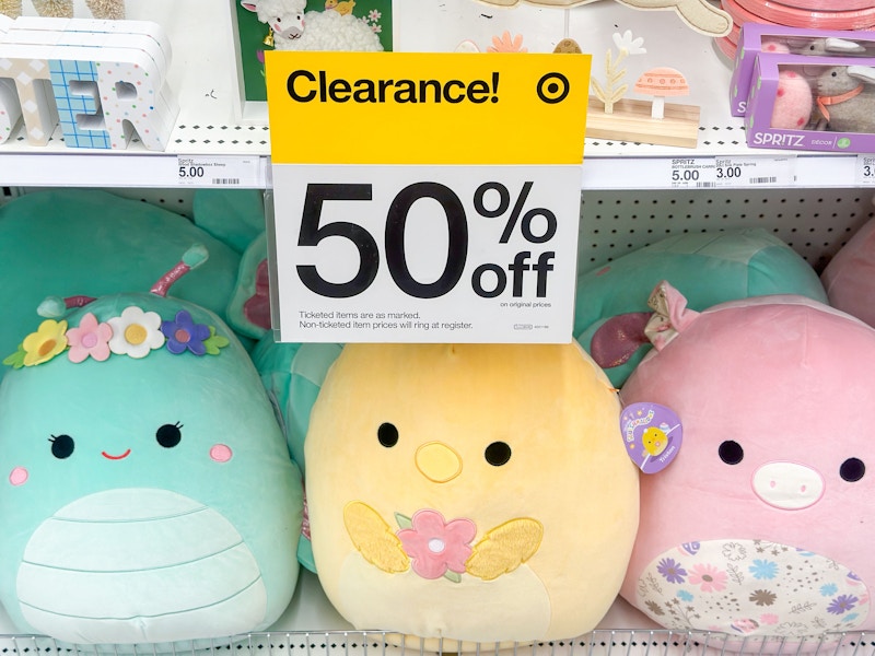target easter clearance 50 percent off squishmallows