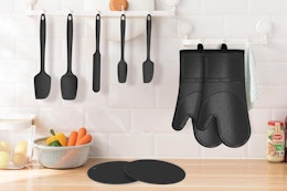 Silicone Oven Mitts and Cookware Set, Only $8.99 on Amazon card image