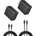 Anker 20W Dual Port Charger 2-Pack