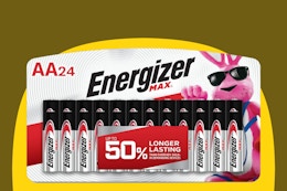 Energizer AA Batteries 24-Pack, as Low as $11.32 on Amazon card image