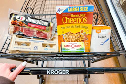 kroger 5x digital deals groceries in shopping cart