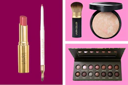 Laura Geller cosmetics: lips, foundation & eyeshadow