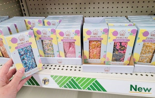 various packs of sprinkles on a shelf