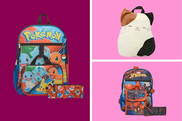 Kids' Backpacks: Spiderman, Pokemon, and More, as Low as $16 Shipped at DSW card image