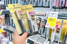 L'Oreal Paris Voluminous Mascara, Now $1.74 Each at Walgreens (Reg. $10.99) card image