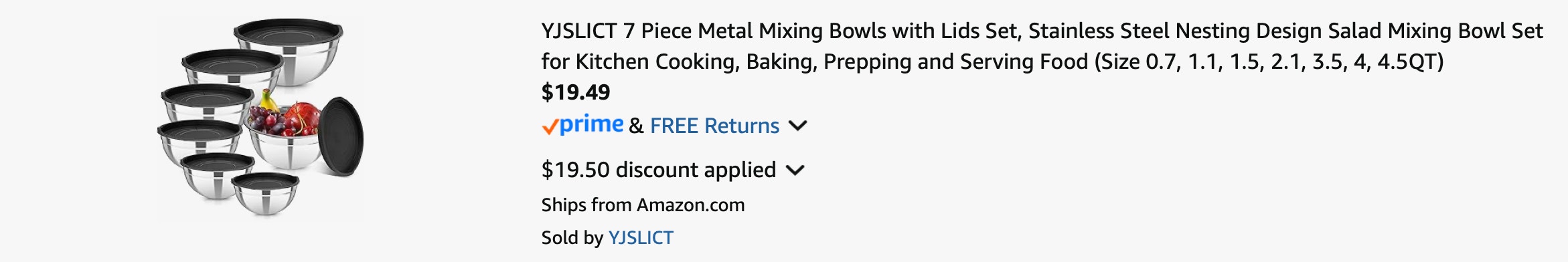 Amazon Stainless Steel Mixing Bowl Set 2025 2