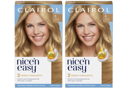 2 Clairol® Nice'n Easy Permanent Hair Colors