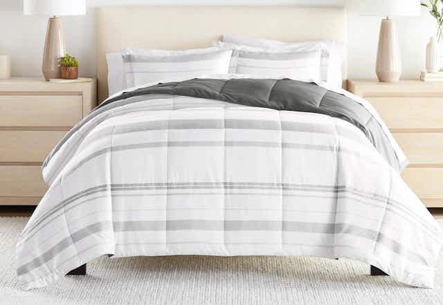Linens & Hutch 3-Piece Down-Alternative Comforter Set, as Low as $36 card image