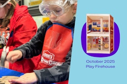 Lowe's Kids Workshop play firehouse craft