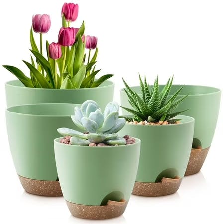 Self-Watering Plant Pot Set