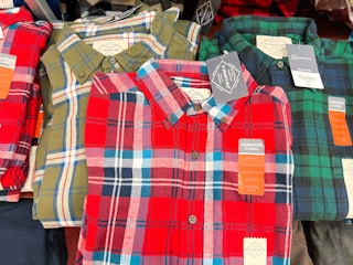 three men's flannel shirts next to each other