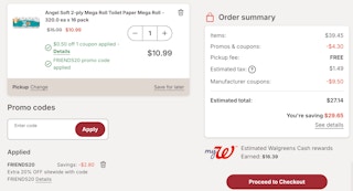 walgreens haul screenshot