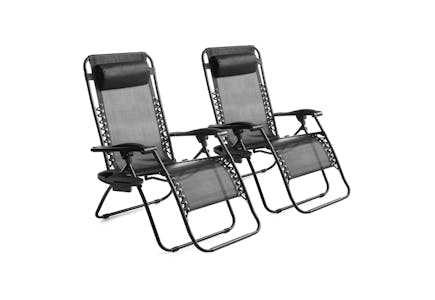 Mainstays Zero Gravity Chair 2-Pack