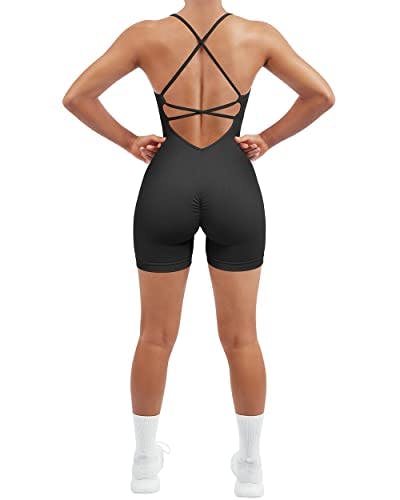 Women's Strappy Yoga Romper