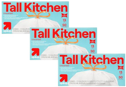 3 Up & Up Trash Bag Boxes
