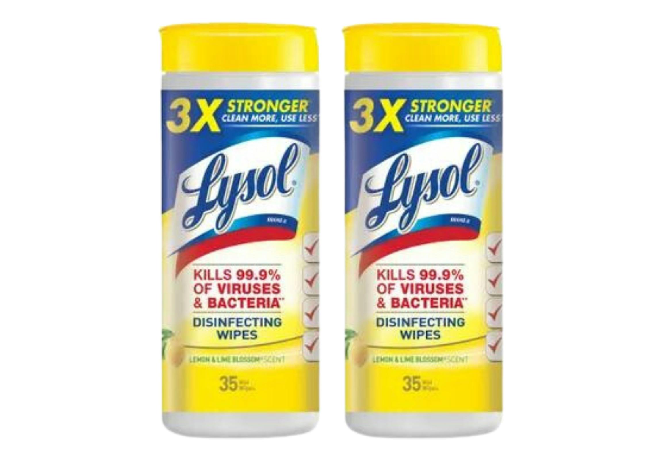 2 Lysol Containers