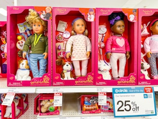 our generation dolls on target shelf