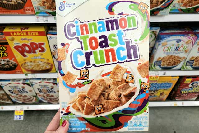 Cinnamon Toast Crunch Cereal, as Low as $1.49 on Amazon card image