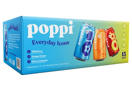 Poppi Prebiotic Soda 15-Pack