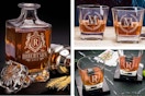 Giftshire Personalized Whiskey Bottle Set