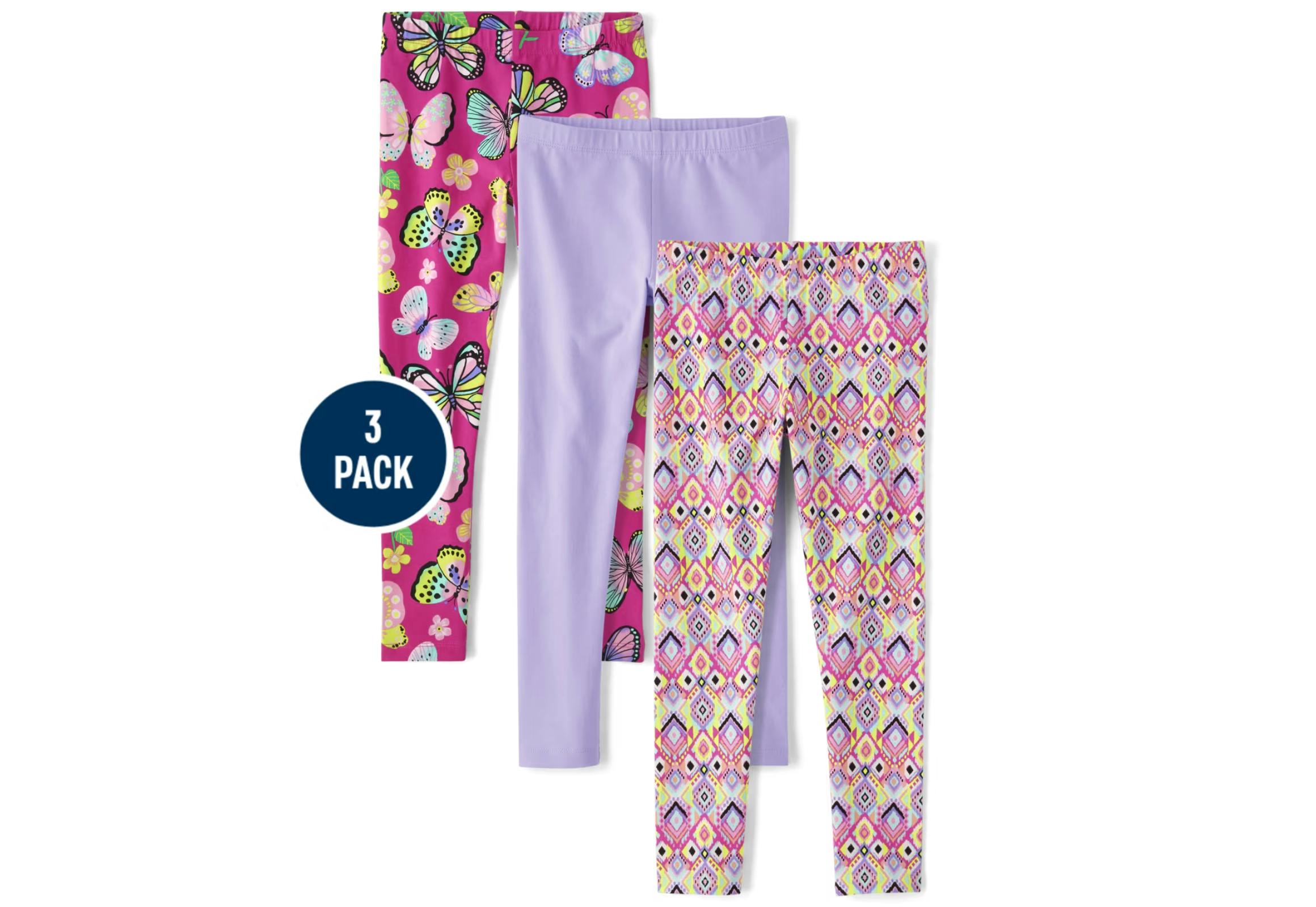 Kids' Leggings 3-Pack