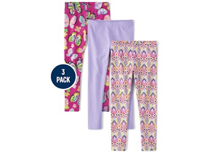 Kids' Leggings 3-Pack
