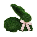 Faux Grass Lying Bunny