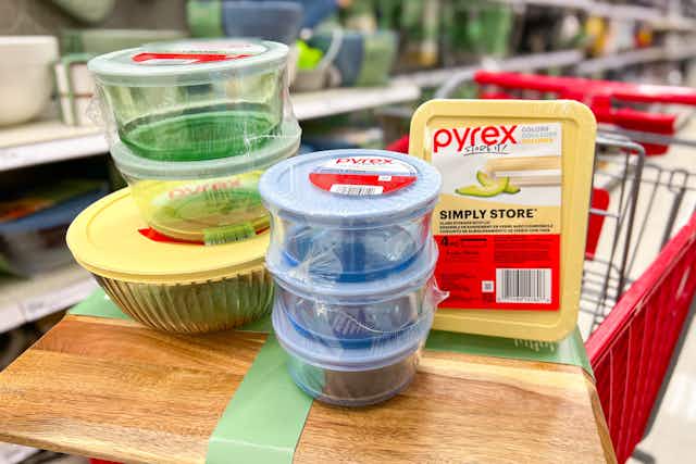 Pyrex Tinted Glass Storage Sets, Only $11.39 at Target (First Price Drop) card image