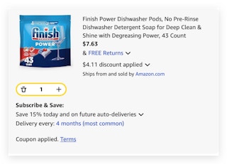 Finish Power Dishwasher Pods