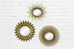 Score 3 Sunburst Mirrors for $10 With This Rollback Deal at Walmart  card image