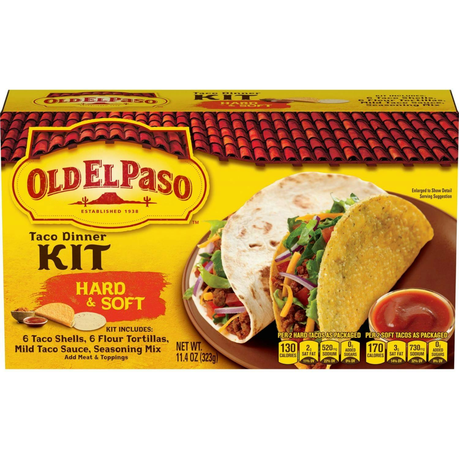 Old El Paso Taco Dinner Kit Box