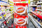 boost nutritional drinks in a cart