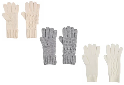 3 Pairs of Winter Gloves