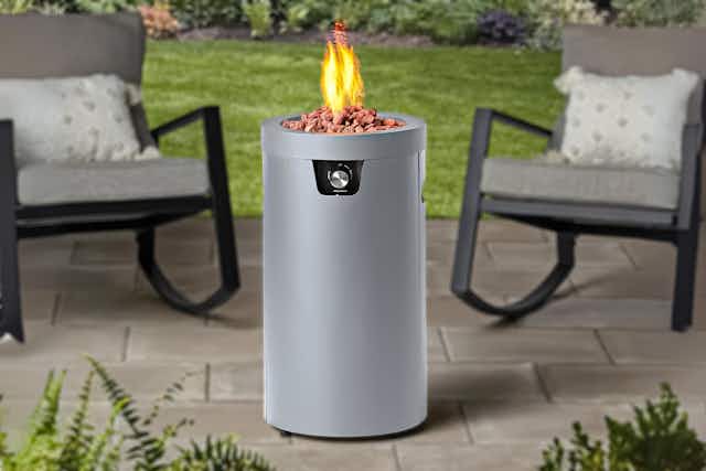 Get a Column Fire Pit at Walmart for $99 on Rollback card image