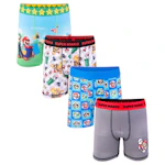 Kids' Athletic Boxer Briefs 4-Pack