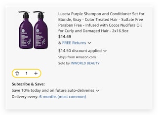 purple shampoo set