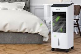Costaway air cooler in bedroom