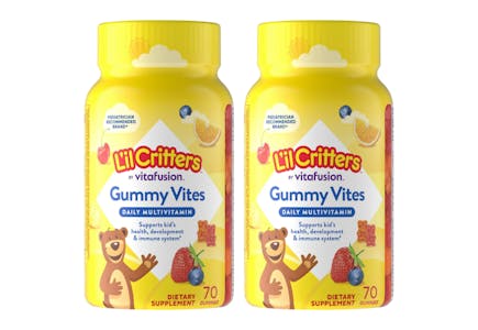2 L’il Critters Gummy Vites Bottles