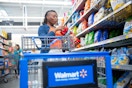 a woman shopping at walmart 