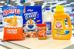 fred meyer matchup groceries on store shelf