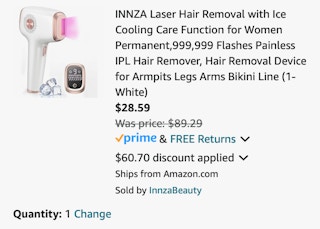 Amazon cooling Laser Hair Removal Device 2024