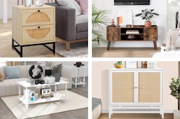 Amazon Furniture Clearance: $17 Bath Cabinet, $20 Bookcase, and More card image