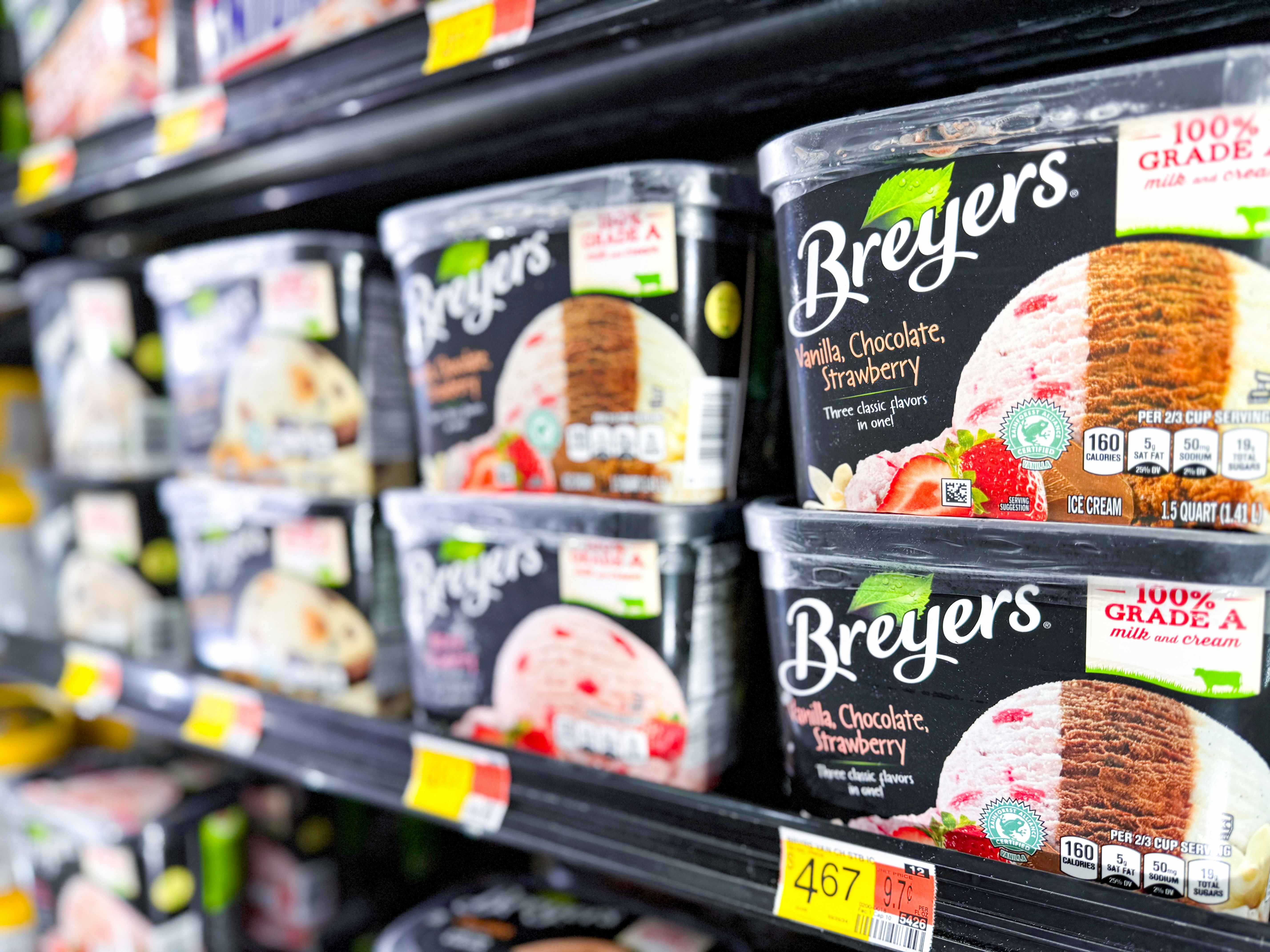 Breyers Ice Cream, Just $1.47 at Walmart for Select Flavors